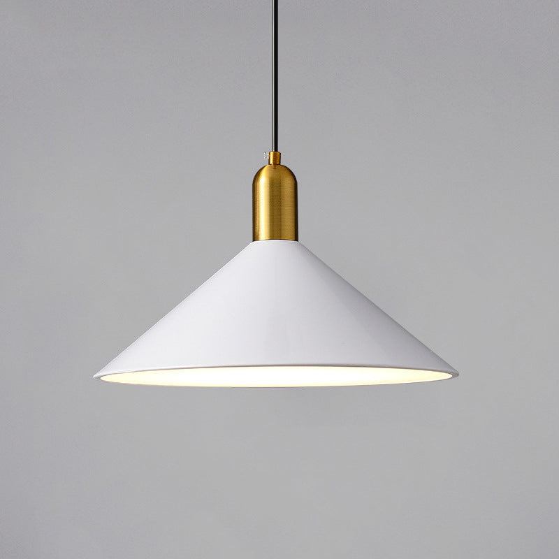Postmodern Metal Hanging Light Pendant Light Conical Shape Hanging Light for Kitchen