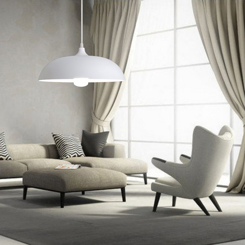 Dome-Shaped Commercial Pendant Lighting Industrial Style Metal Hanging Ceiling Light