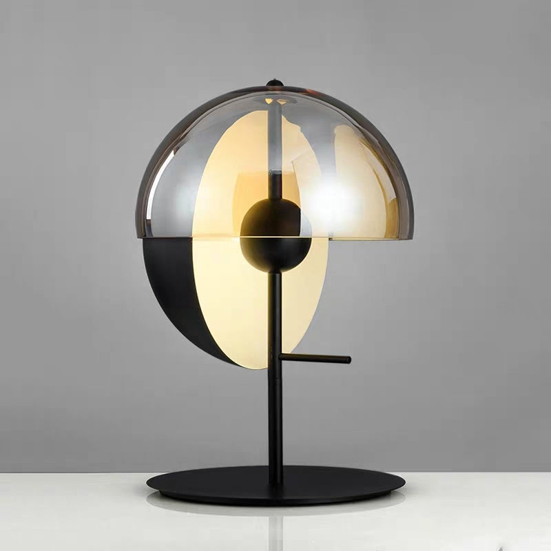 Lampada da tavolo a semicerchio di semplicità ultra-moderna lampada da comodino per camera da letto