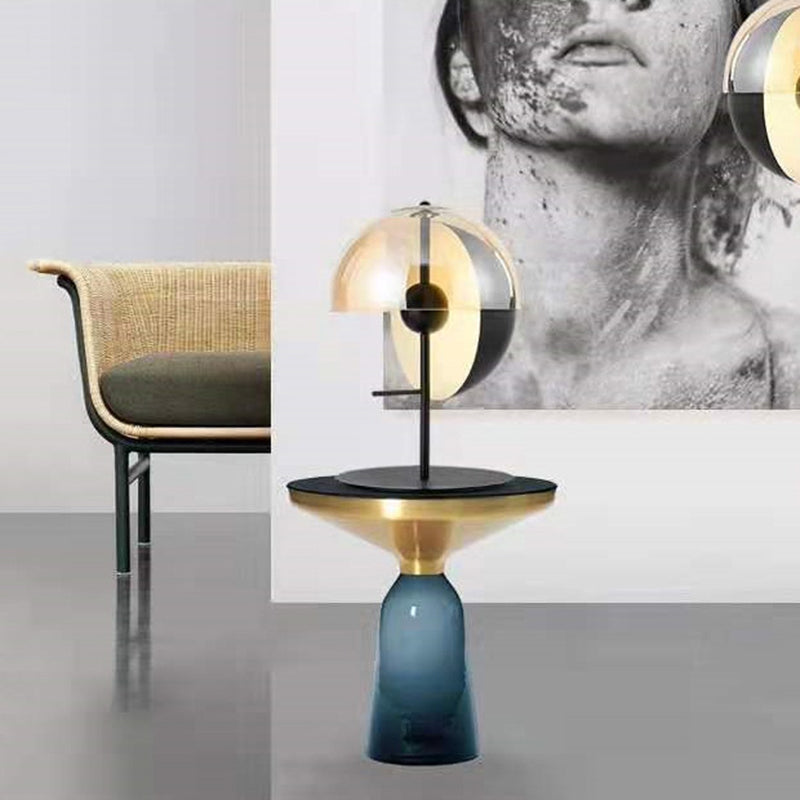 Lampada da tavolo a semicerchio di semplicità ultra-moderna lampada da comodino per camera da letto