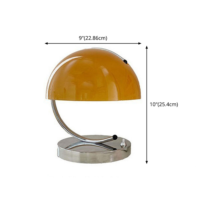 Ultramoderne eenvoud halfronde tafellamp handgeblazen glazen nachtkastje lamp voor slaapkamer