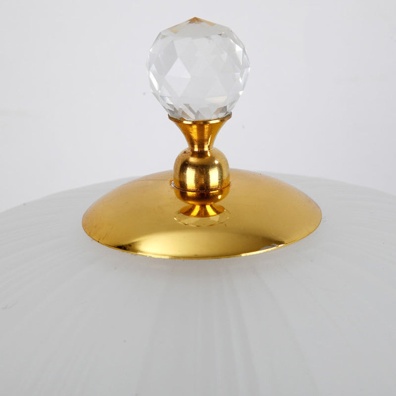 Ultra-moderne Einfachheit Domtisch Lampe weiße Glas Nachttisch-Lampe für Schlafzimmer