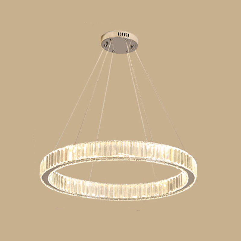 K9 Crystal Hanging Lights Minimalism Chandelier Lighting Fixtures for Living Room