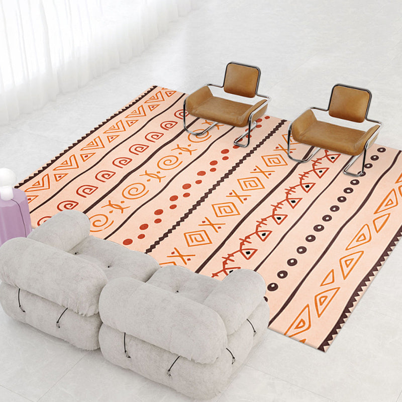 Buntes Southwestern Teppich Individualität Stammes Totem Teppich Anti-Schlupf-Backing-Teppich für Wohnzimmer