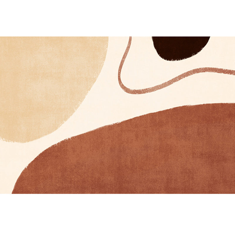 Multicolor Casual Indoor Rug Polyester Color Block Carpet Non-Slip Backing Rug for Home Decoration