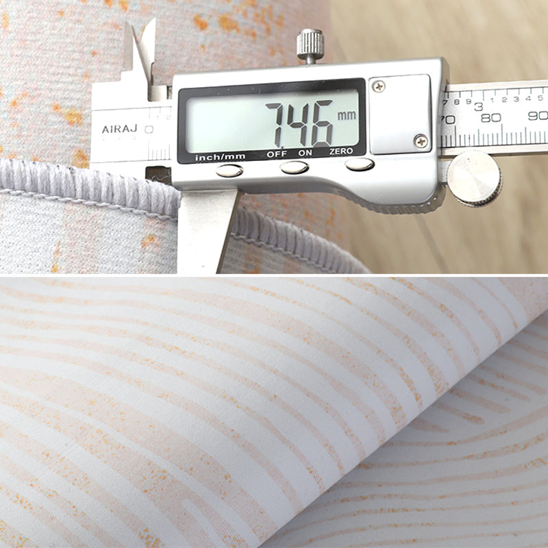 Apricot Tone Simple Area Rug Polyester Color Block Print Rug Non-Slip Backing Carpet for Living Room