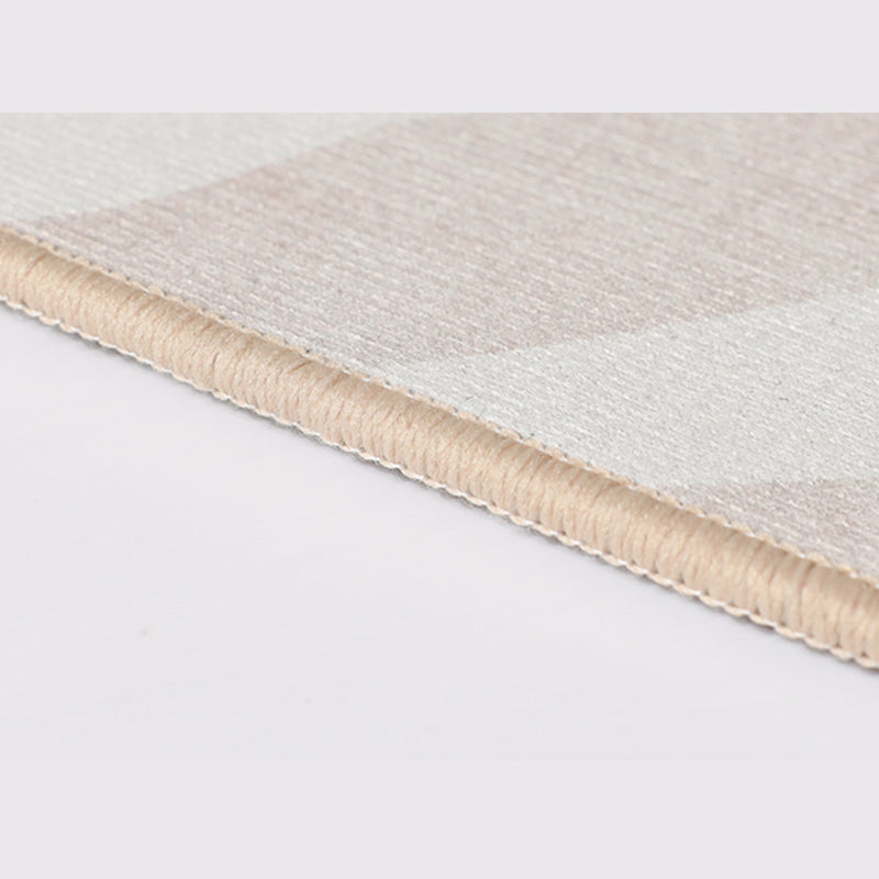 Simplicity Abstract Print Carpet Apricot Tone Polyester Rug Stain Resistant Carpet for Home Decor