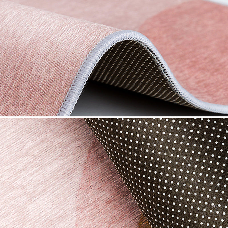 Farblich gemischter Farbblock-Teppich, Polyester-Teppich, nordischer rutschfester Innenteppich für die Heimdekoration