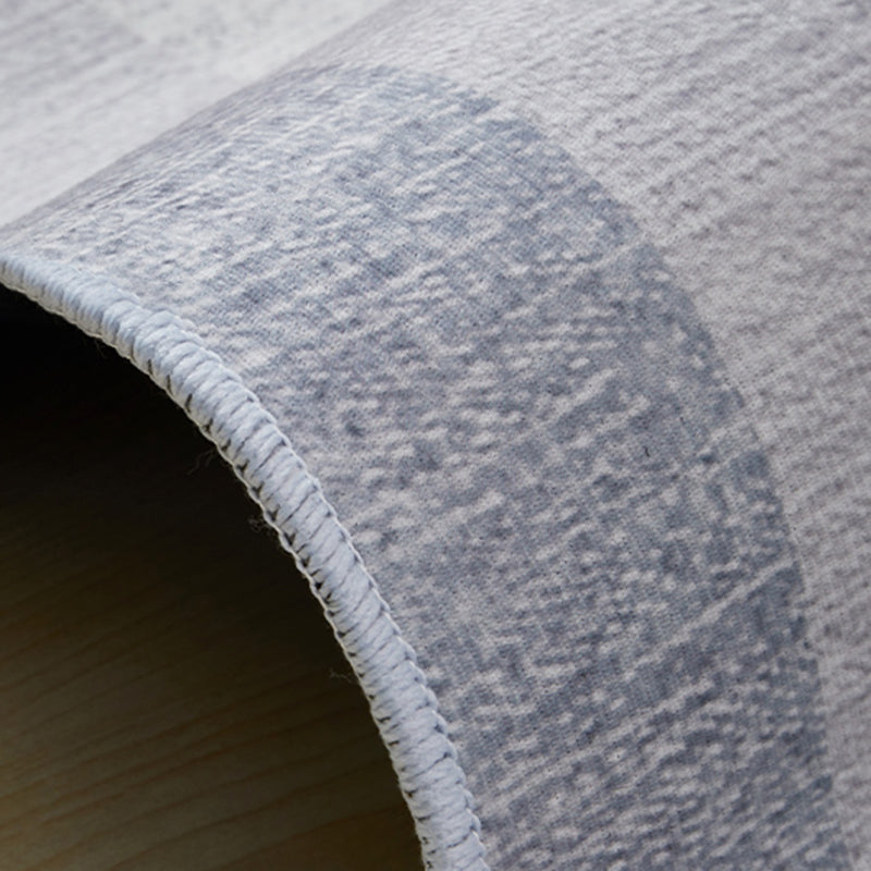 Grauston minimalistischer Innenteppich Polyester Farbe fleckigem Teppich Anti-Rutsch-Backing Teppich für Wohnkultur