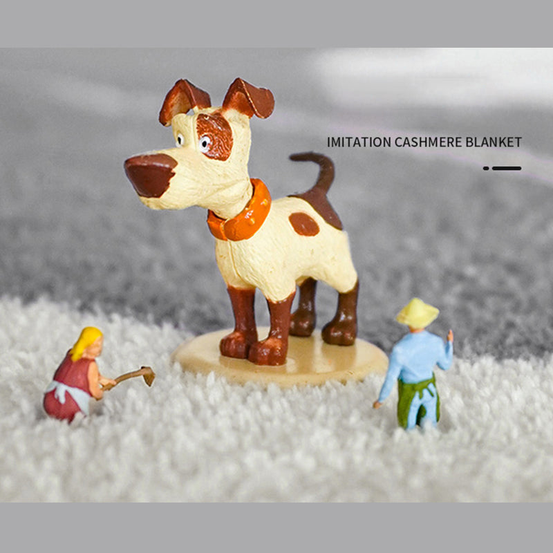 White Tone Minimalist Area Carpet Polyester Mottled Effect Indoor Rug Easy Care Rug for Living Room