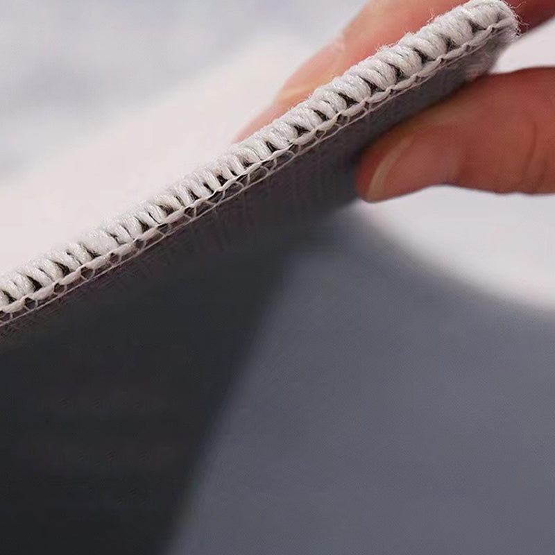 White Tone Distressed Area Carpet Polyester Color Gradient Indoor Rug Easy Care Rug for Living Room