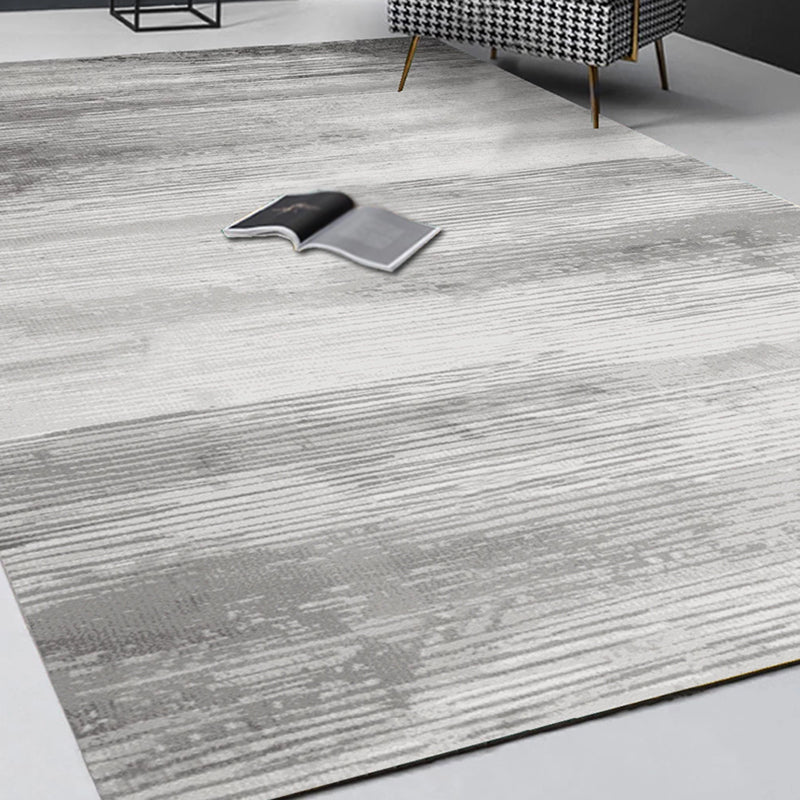 Gray Tone Color Gradient Rug Polyester Antique Carpet Stain Resistant Indoor Rug for Home Decoration