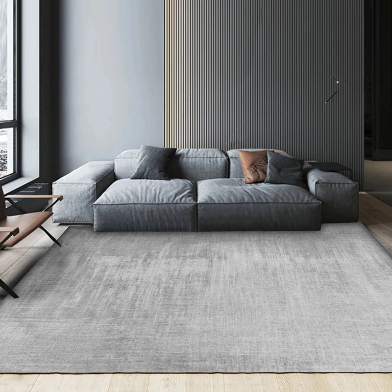 Gray Tone Color Gradient Rug Polyester Antique Carpet Stain Resistant Indoor Rug for Home Decoration