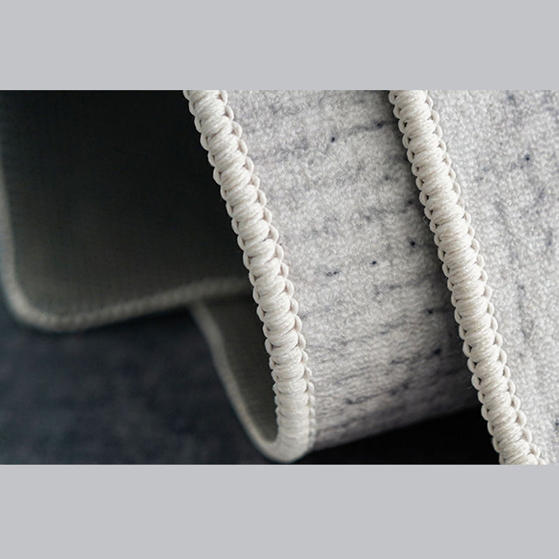 Grauer Farbwiedergabe-Teppich, Polyester-Funky-Teppich, rutschfeste Rückseite, Innenteppich für Heimdekoration