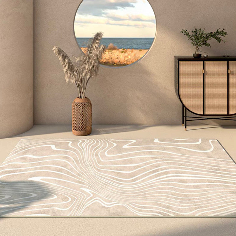 Color Mixed Casual Area Carpet Polyester Mottled Effect Indoor Rug Easy Care Carpet for Living Room