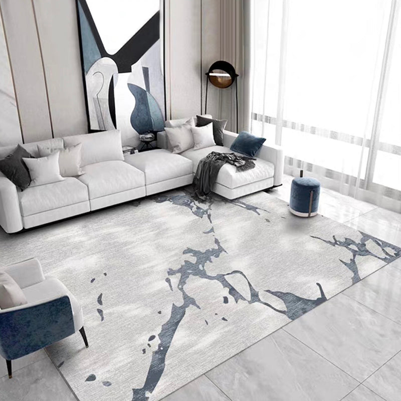 Color Mixed Casual Area Carpet Polyester Mottled Effect Indoor Rug Easy Care Carpet for Living Room