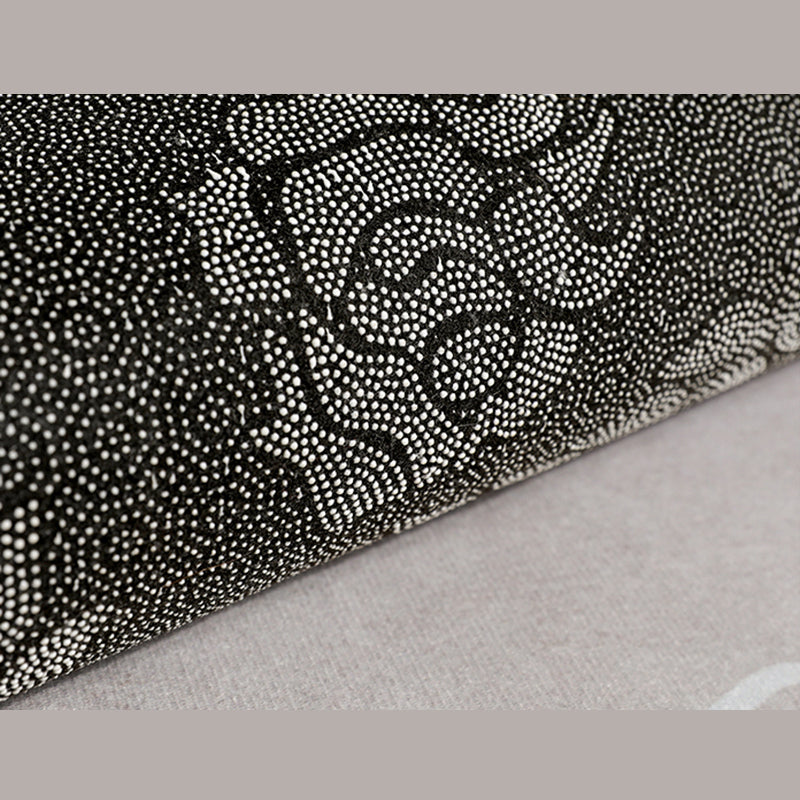 Apricot Tone Nordic Area Carpet Polyester Abstract Print Indoor Rug Easy Care Carpet for Living Room