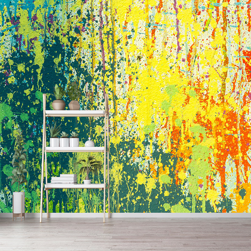 Abstract Color Collision Wall Mural Decorative Modernism Mildew Resistant Material Wall Art