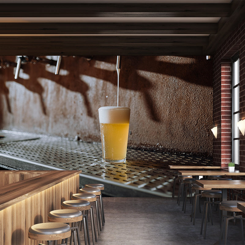 Beer Mural Environment Friendly Wallpaper Special Bar Shop Decorative Mural
