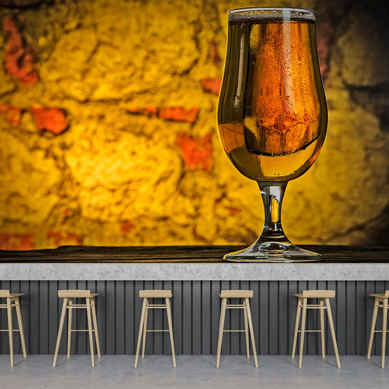 Full Size Wall Mural Moisture Resistant Contemporary Style Wall Art for Wine Shop