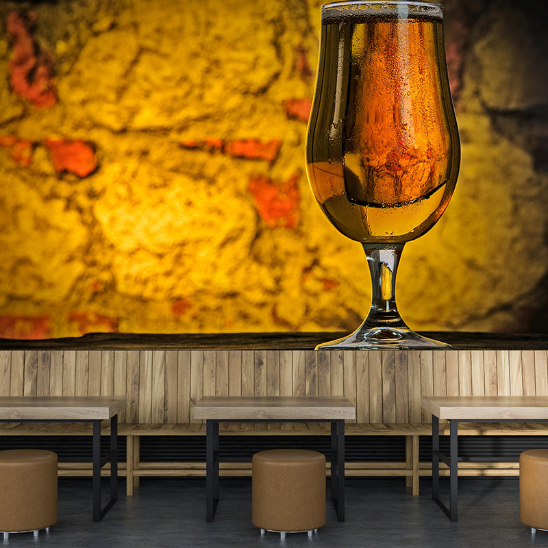 Full Size Wall Mural Moisture Resistant Contemporary Style Wall Art for Wine Shop