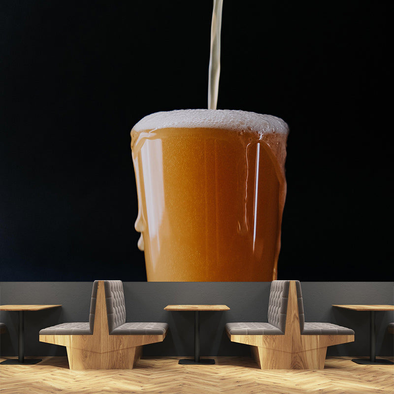 Full Size Wall Mural Moisture Resistant Contemporary Style Wall Art for Wine Shop