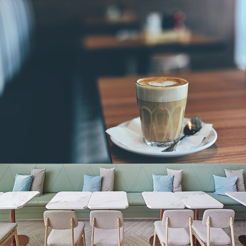 Contemporary Style Mural with Tempting Coffee Painting Commercial Use Wall Covering