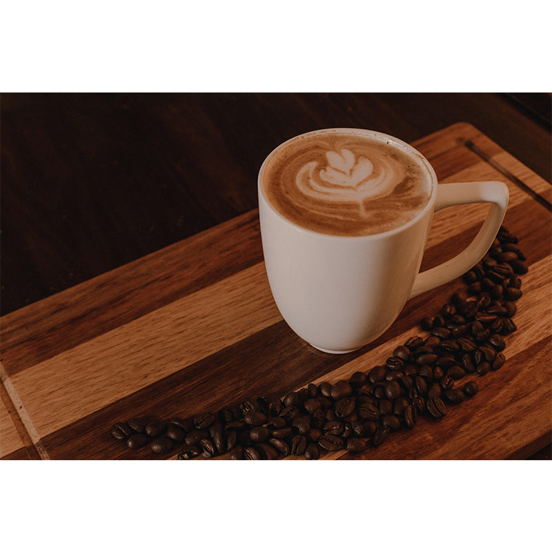 Customized Coffee Pattern Mural Wallpaper Stain Resistant Wall Covering for Coffee Shop