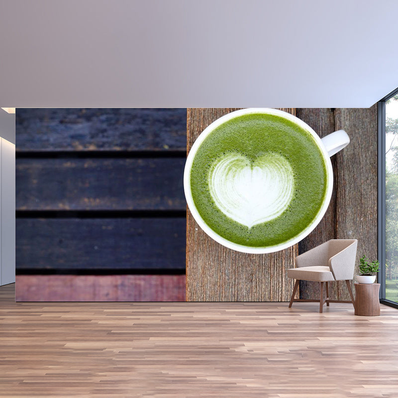 Mellow Coffee Modern Mural Stain Resistant Wall Covering for Coffee Shop