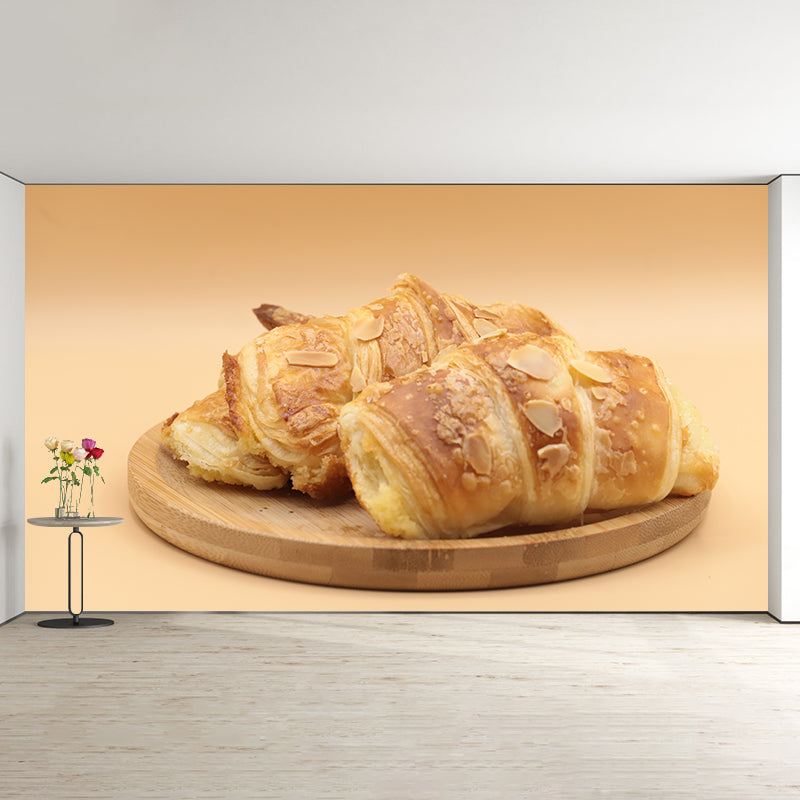 Delicious Bread Mural Wallpaper Moisture Resistant Wall Covering for Bakery