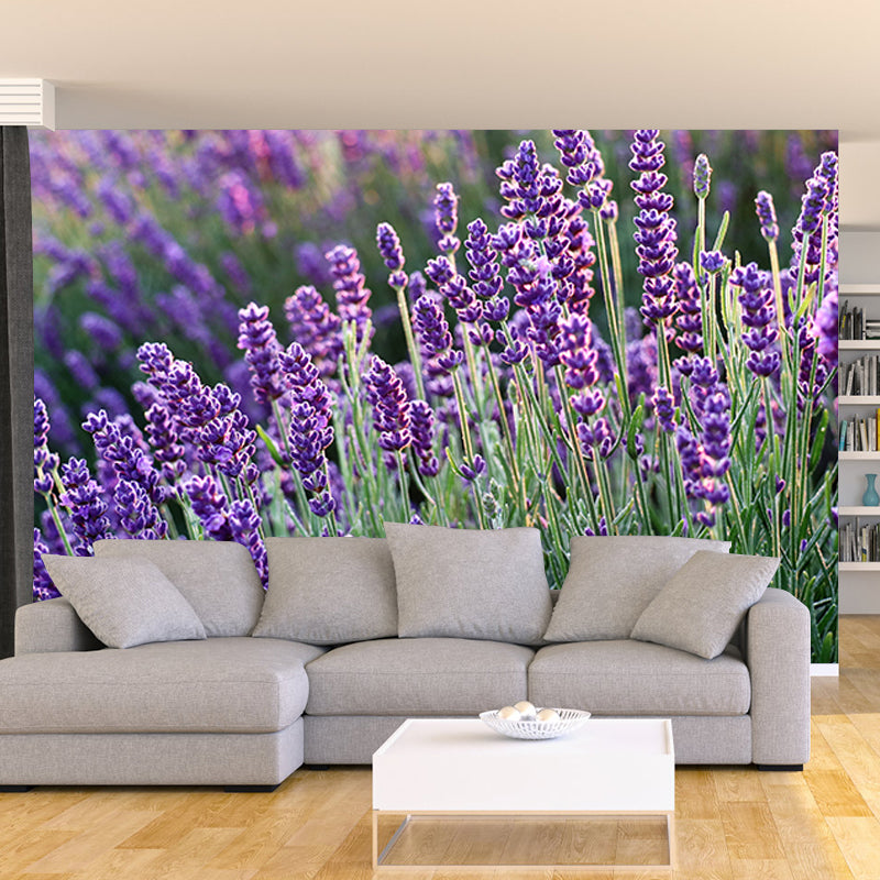 Purple Lavender Wall Decals Removable Mural Wallpaper Bedroom Decorative Art