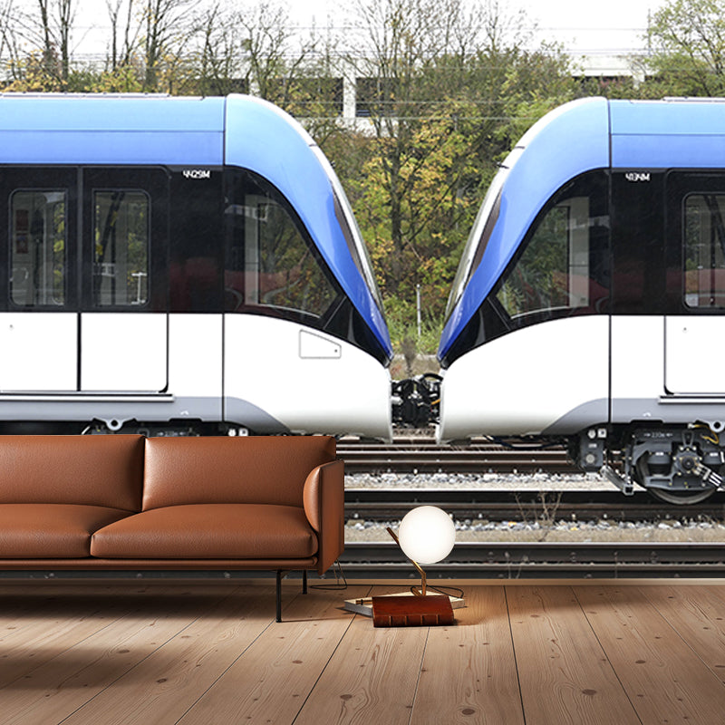 Contemporary Transportation Wall Decals Stain Resistant Mural for Living Room