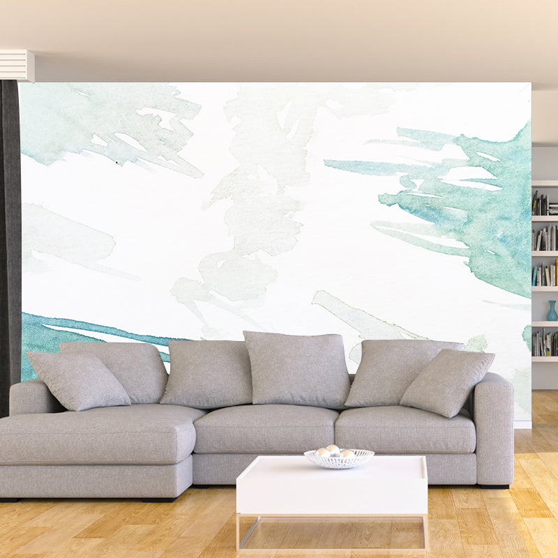 Contemporary Abstract Pattern Mural Wallpaper Mildew Resistant Wall Covering