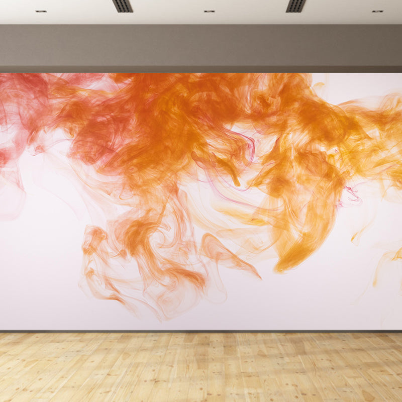 Colorful Ink Fusion Wallpaper Mural Abstract Modern Style Wall Decor for Dining Room