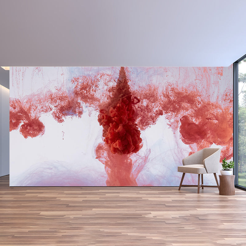 Colorful Ink Fusion Wallpaper Mural Abstract Modern Style Wall Decor for Dining Room