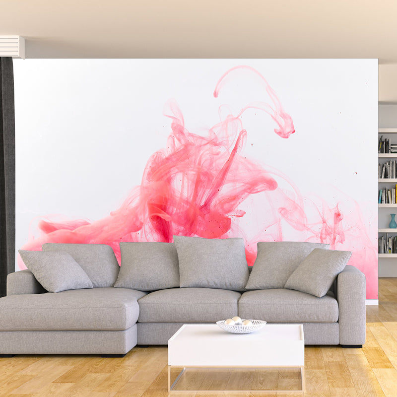 Colorful Ink Fusion Wallpaper Mural Abstract Modern Style Wall Decor for Dining Room