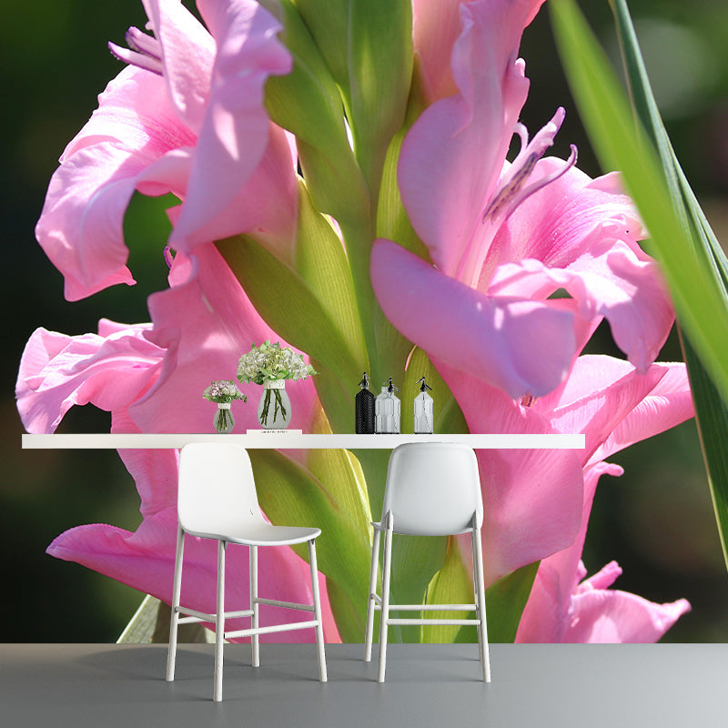 Romantic Gladiolus Murals Wallpaper Modern Wall Covering Decorative girls Room Mural