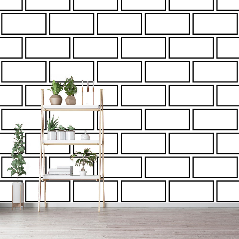 Extra Large Geometry Mural Soft Color Illustration Style Wall Art for Home Decor