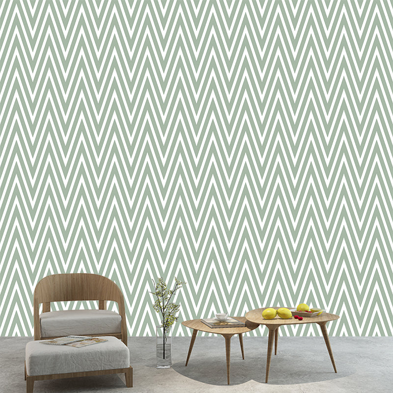 Extra Large Geometry Mural Soft Color Illustration Style Wall Art for Home Decor