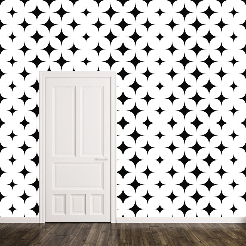 Extra Large Geometry Mural Soft Color Illustration Style Wall Art for Home Decor