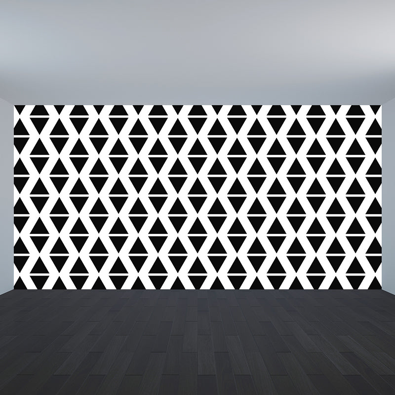 Extra Large Geometry Mural Soft Color Illustration Style Wall Art for Home Decor