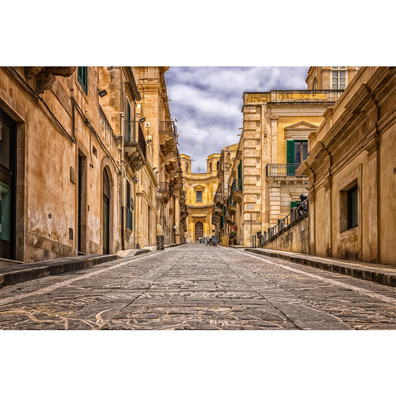 Customized Sicily Alley Scene Mural Modern Wall Covering for Living Room Bedroom