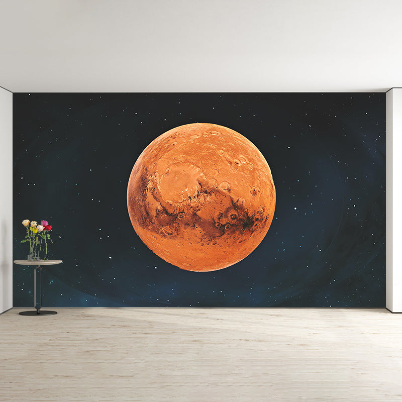 Bright Color Universe Planet Mural Stain Resistant Living Room Wall Decor
