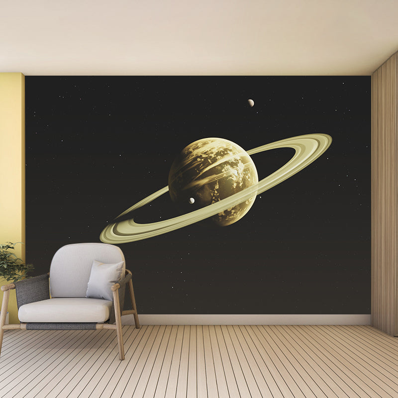 Bright Color Universe Planet Mural Stain Resistant Living Room Wall Decor