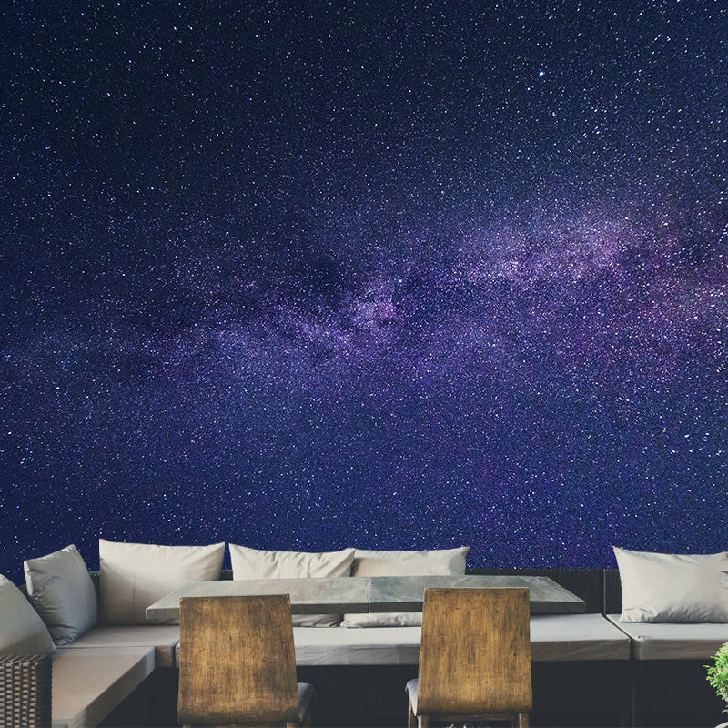 Vast Milky-Way Wall Mural Mildew Resistant Wall Decor Mural Wallpaper for Bedroom