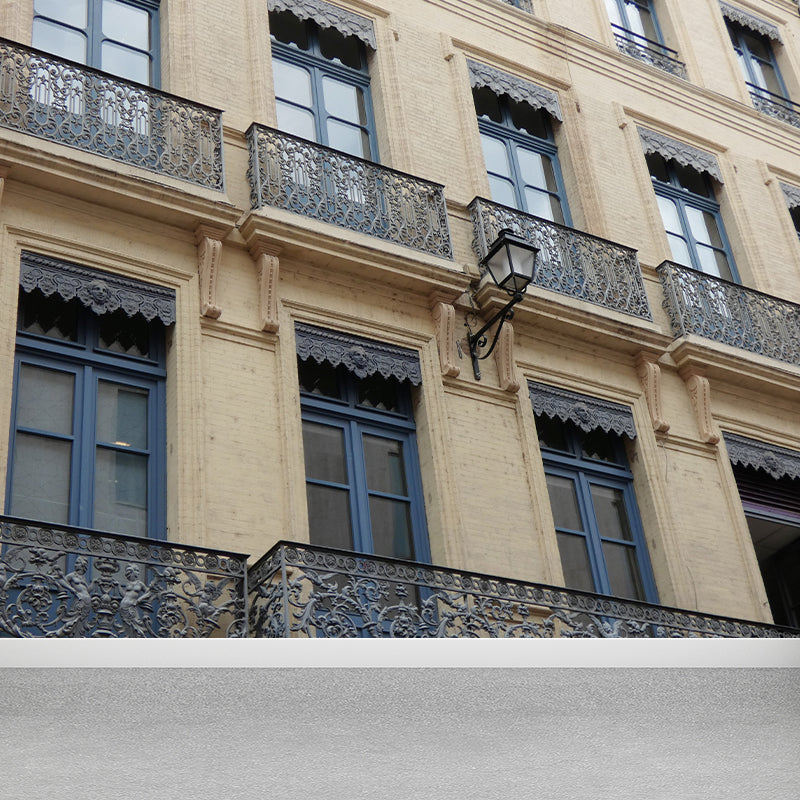 Simple City Building Wall Covering Murals Vinly Home Art Decoration, Waterproofing