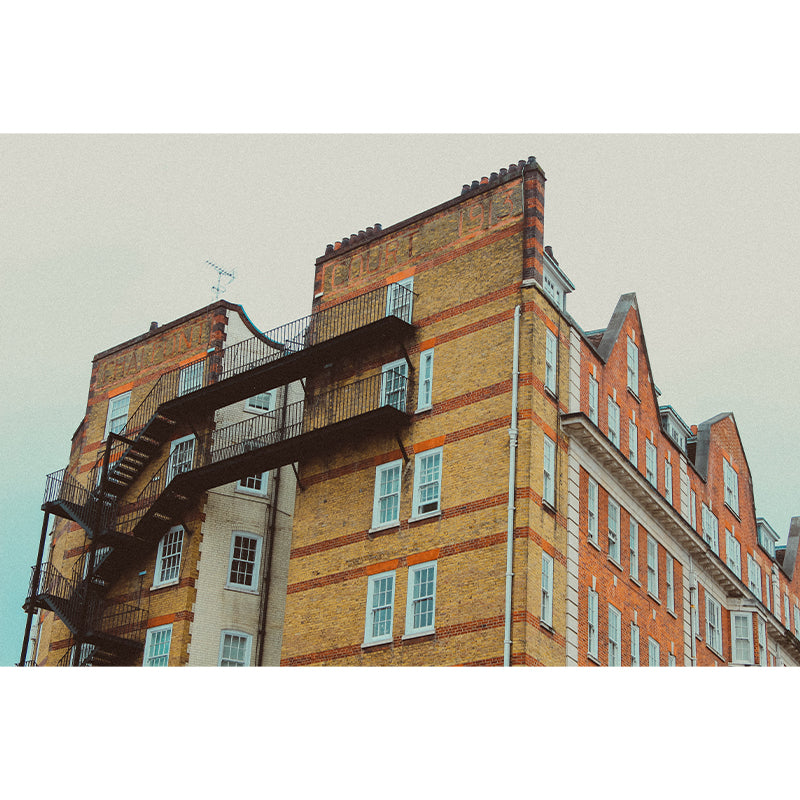 Simple City Building Wall Covering Murals Vinly Home Art Decoration, Waterproofing