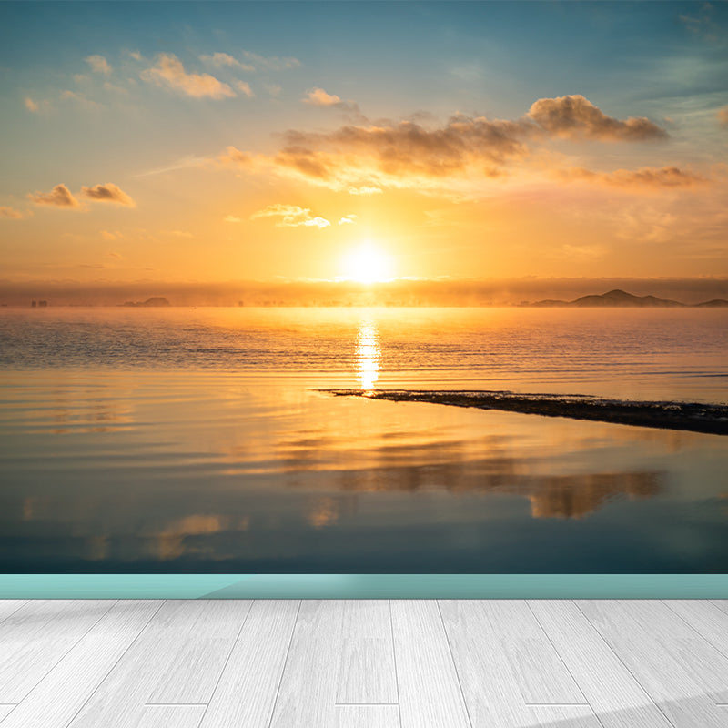 Beautiful Sky Sunset View Wall Mural Decal for Sitting Room, Made to Measure