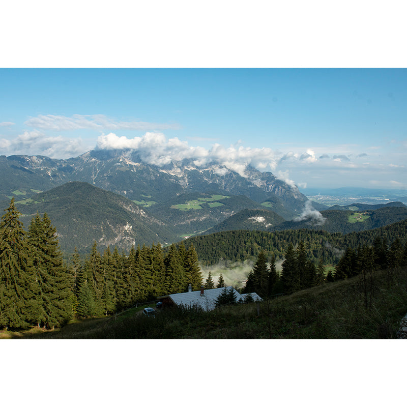 Photo Mountain Landscape Wall Mural Decal for Sitting Room, Made to Measure