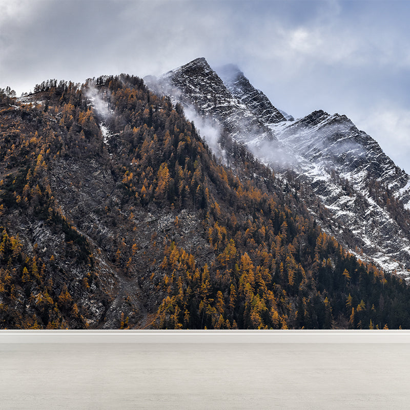 Mountain Landscape Wallpaper Mural Water Resistant Modern Living Room Wall Art